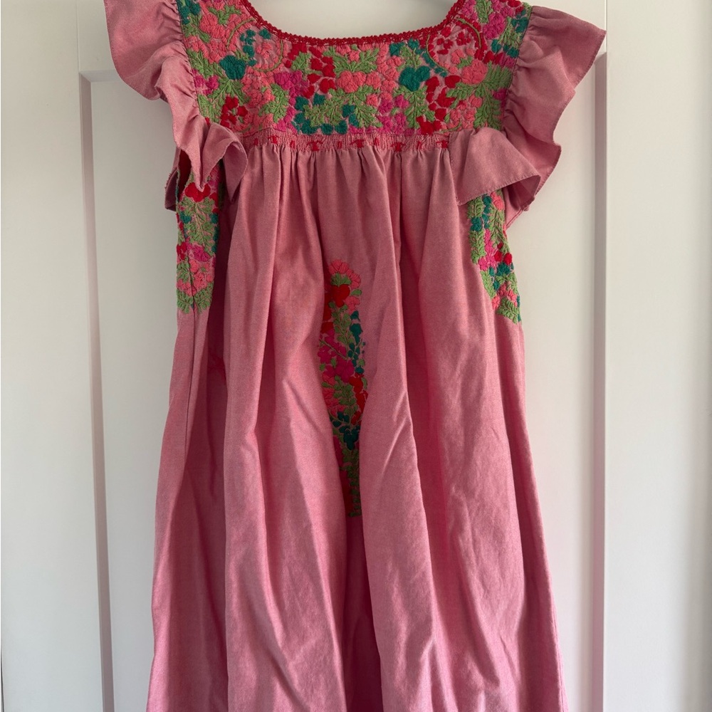 Mi Golondrina Red Floral Dress